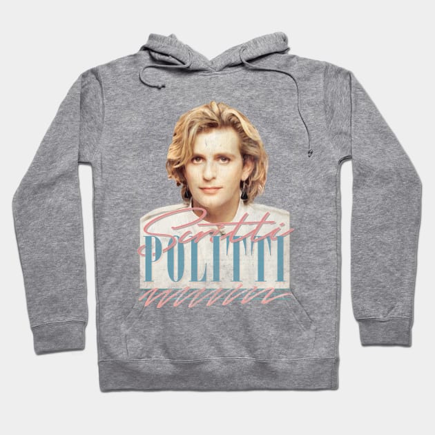 Scritti Politti  ... Retro Faded-Look 80s Fan Design Hoodie by DankFutura